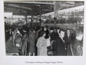 Passengers waiting at the Wagga Wagga Station