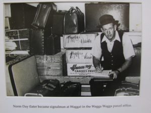 Norm Day in the Wagga Wagga parcel office